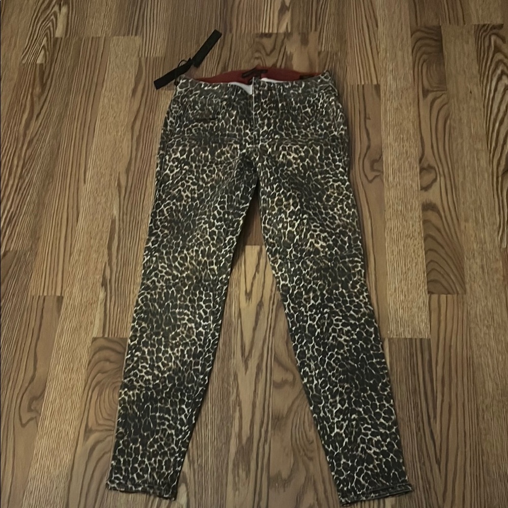 Genetic Denim Leopard Print Skinny Jeans